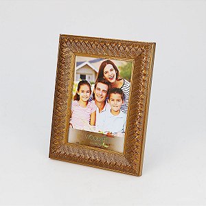 PORTA RETRATO RUSTIC DOURADO 10X15
