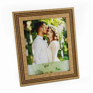 PORTA RETRATO STRASS BEGE 13X18