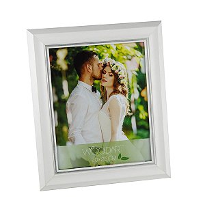 PORTA RETRATO CHANFRADO BRANCO 13X18