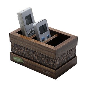 PORTA CONTROLE COM 3 DIVISÓRIAS COQUINHO 18,5X11,5X10cm