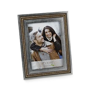 PORTA RETRATO STRASS PRATEADO 20X25