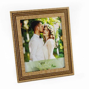 PORTA RETRATO STRASS BEGE 20X25