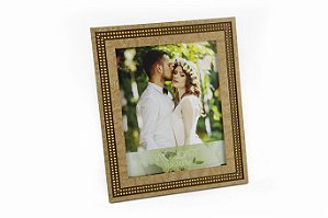 PORTA RETRATO STRASS BEGE 10X15