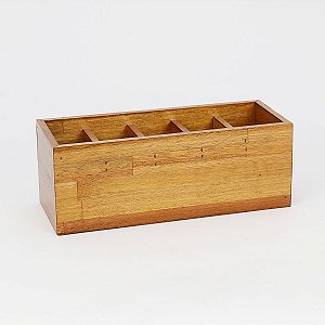PORTA CONTROLE 5 LUGARES NATURALS 27X10X10cm
