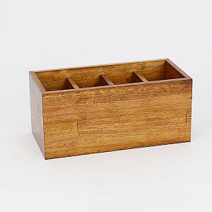 PORTA CONTROLE 4 LUGARES NATURALS 22X10X10cm