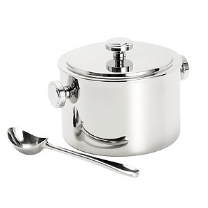 BALDE TÉRMICO P/SORVETE DE PRATA C/CONCHA VARESE 2L