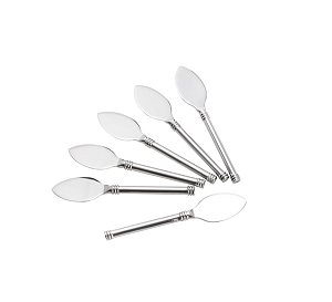 CJ 6PC ESPÁTULA P/PATÊ DE AÇO INOX ATENAS