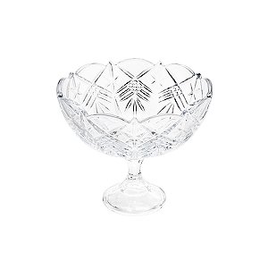 FRUTEIRA C/PÉ DE CRISTAL ECOLÓGICO TAURUS 22X18,5CM