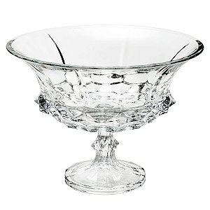 CENTRO DE MESA C/ PÉ SOHO 33 CM CRISTAL