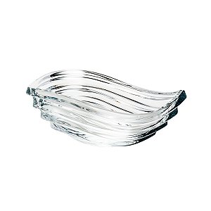 CENTRO DE MESA DE CRISTAL ECOLÓGICO WAVE 30,5CM