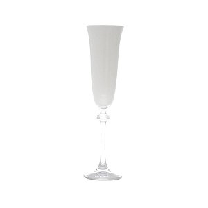 CJ 6 TAÇAS P/CHAMPAGNE DE CRISTAL ECOLÓGICO ALEXANDRA BRANCA
