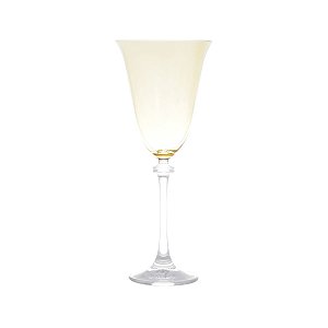 CJ 6 TAÇAS P/AGUA DE CRISTAL ECOLÓGICO ALEXANDRA AMBAR 350ML
