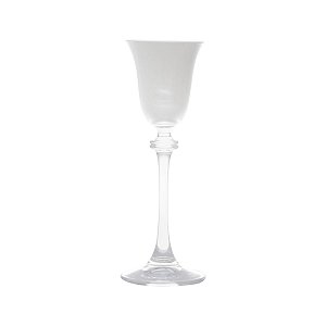 CJ 6 TAÇAS P/LICOR DE CRISTAL ECOLÓGICO ALEXANDRA BRANCA