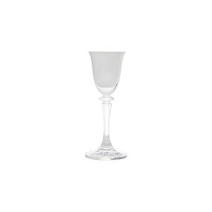 CJ 6 TAÇAS P/LICOR DE CRISTAL ECOLÓGICO KLEOPATRA BRANCA