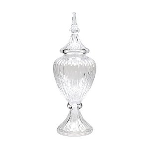 POTICHE DE CRISTAL C/TAMPA PERSIAN 19,5X54CM