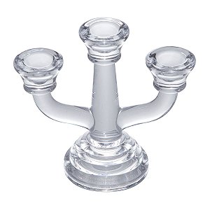CANDELABRO P/ 3 VELAS-LIDIA 13,5CM X 5CM