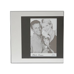 PORTA RETRATO DE AÇO INOX ESCOVADO PINTADO 10X15CM