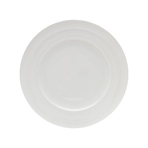 JG 6 PRATOS RASO DE PORCELANA BONE CHINA BAMBOO 28CM