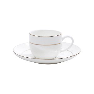 JG 6 XÍCARAS P/CAFÉ C/PIRES DE PORCELANA