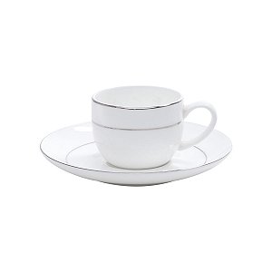 JG 6 XÍCARAS P/CAFÉ C/PIRES DE PORCELANA