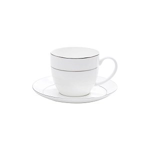 JG 6 XÍCARAS P/CHÁ C/PIRES DE PORCELANA