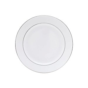 JG 6 PRATOS FUNDO DE PORCELANA BONE CHINA NICE SILVER 20,5CM