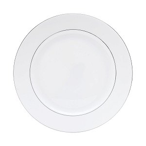 CJ 6 PRATOS JANTAR DE PORCELANA NICE SILVER 27CM