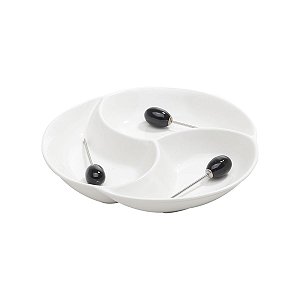 PETISQUEIRA DE PORCELANA C/3 PALITOS 20CM