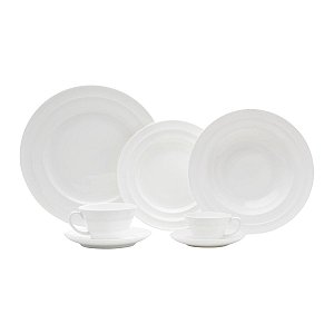 JG DE JANTAR DE PORCELANA BONE CHINA BAMBOO 42PC