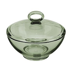 POTICHE AQUA EM VIDRO D13XA11CM COR VERDE