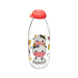 GARRAFA P/LEITE DE VIDRO BABY COW TRANSPARENTE 1l