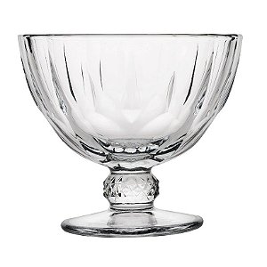 JG 2 TACAS SORVETE DIAMOND PASABAHCE VIDRO 280ML 9,5CM