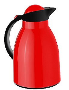 GARRAFA TÉRMICA EM ABS 1L VERMELHA E PRETO