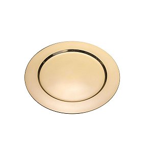 SOUSPLAT DE AÇO INOX ACABAMENTO EM DOURADO