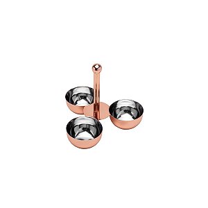 PETISQUEIRA DE AÇO INOX ACABAMENTO EM COBRE 22,5X20 CM