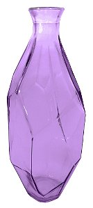 VASO DE VIDRO ORIGAMI 31CM VIOLETA
