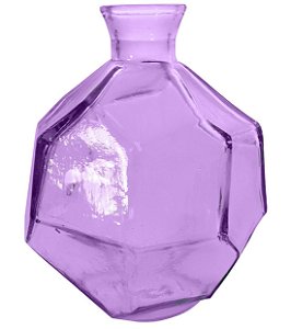VASO DE VIDRO ORIGAMI 18CM VIOLETA