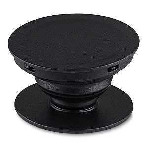 SUPORTE RETRÁTIL PRETO DE MÃO PARA CELULAR