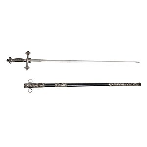 ESPADA DECORATIVA DE ACO INOX- 86 CM