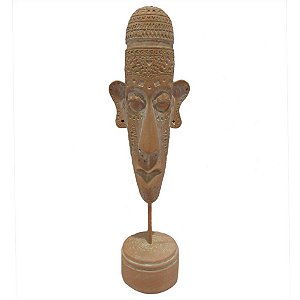 FIGURA DECORATIVA DE RESINA MARROM