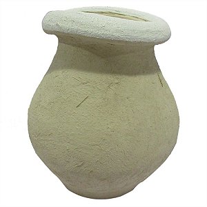 VASO DECORATIVO DE CIMENTO BEGE