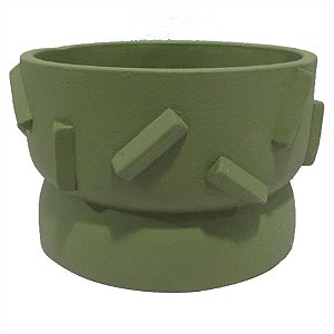 VASO DE CIMENTO VERDE