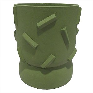 VASO DE CIMENTO VERDE