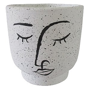 VASO EM CIMENTO CINZA