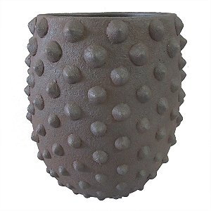 VASO EM CIMENTO CINZA