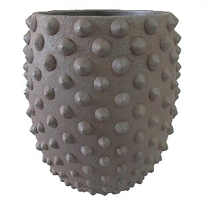 VASO EM CIMENTO CINZA