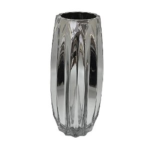 VASO DE VIDRO PRATA