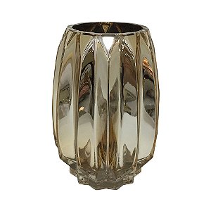 VASO DE VIDRO DOURADO