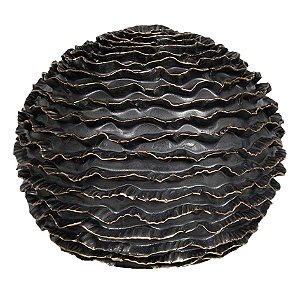 PECA DECORATIVA DE CERAMICA PRETA