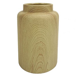 VASO DE CERAMICA COM EFEITO DE MADEIRA